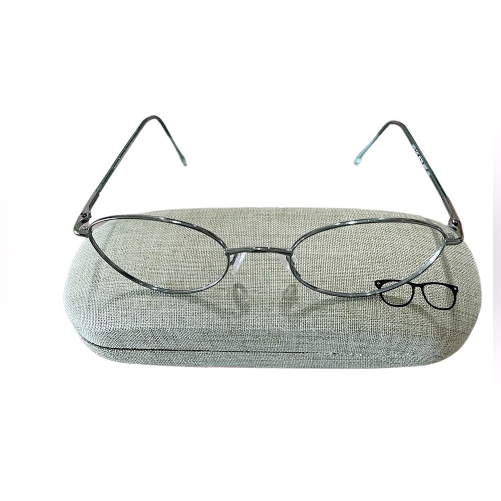 Lawrence Eyewear Italy Women's RX-Ready Titanium Mint Eyeglasses Frames + Case